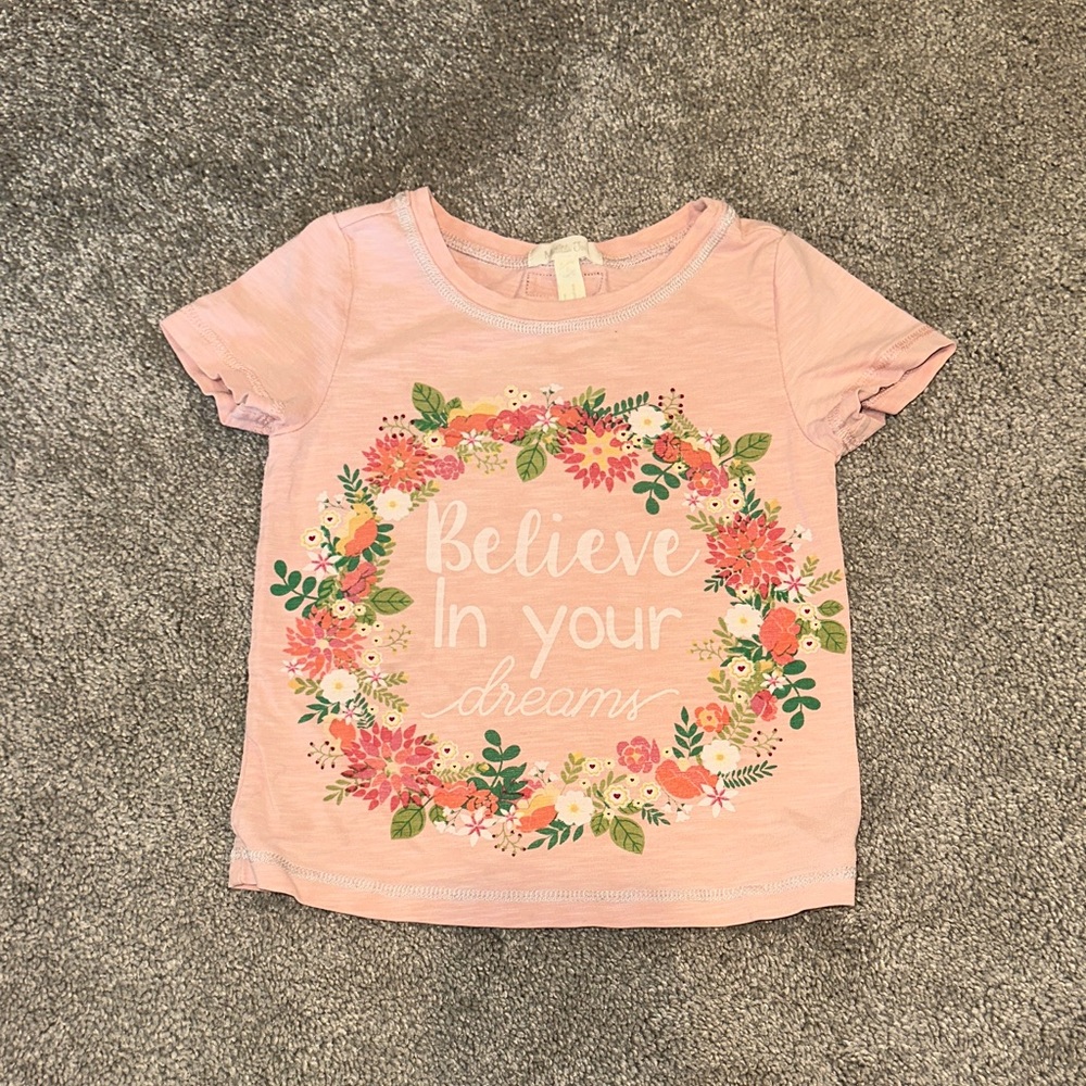 Matilda Jane Pink Floral Kids Tee